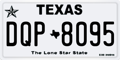 TX license plate DQP8095