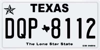 TX license plate DQP8112