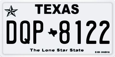 TX license plate DQP8122