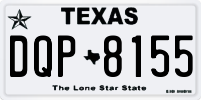 TX license plate DQP8155