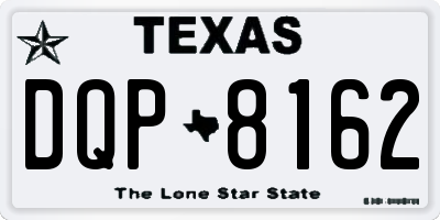 TX license plate DQP8162