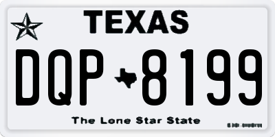 TX license plate DQP8199