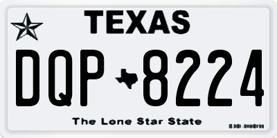 TX license plate DQP8224