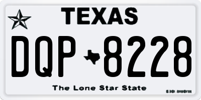 TX license plate DQP8228