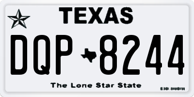 TX license plate DQP8244