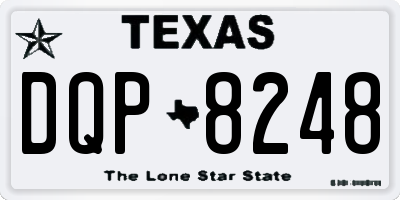 TX license plate DQP8248