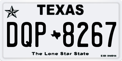 TX license plate DQP8267