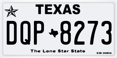 TX license plate DQP8273