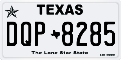 TX license plate DQP8285