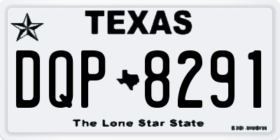TX license plate DQP8291