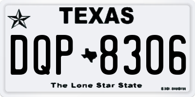 TX license plate DQP8306