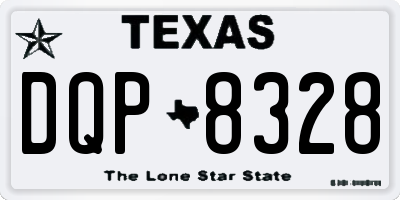 TX license plate DQP8328