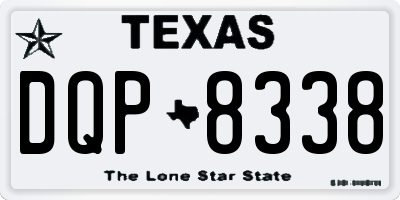 TX license plate DQP8338
