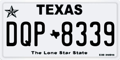 TX license plate DQP8339