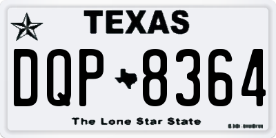 TX license plate DQP8364