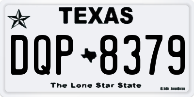 TX license plate DQP8379