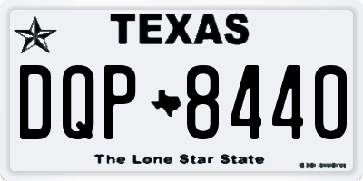 TX license plate DQP8440