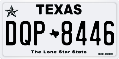 TX license plate DQP8446