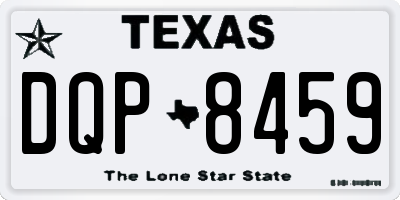 TX license plate DQP8459