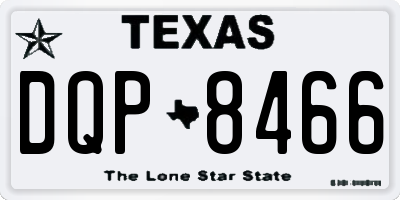 TX license plate DQP8466