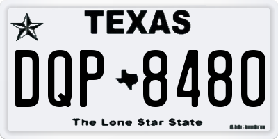 TX license plate DQP8480
