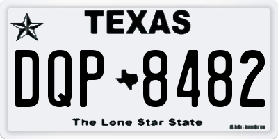 TX license plate DQP8482