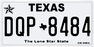 TX license plate DQP8484