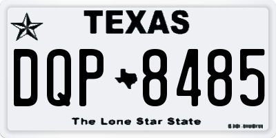 TX license plate DQP8485