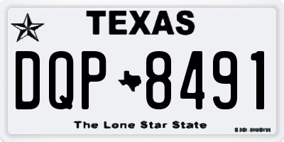 TX license plate DQP8491