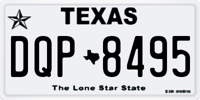 TX license plate DQP8495