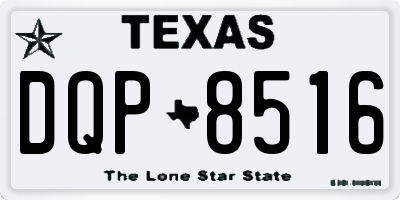 TX license plate DQP8516