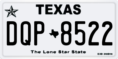 TX license plate DQP8522