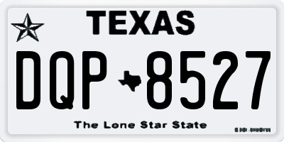 TX license plate DQP8527