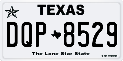TX license plate DQP8529