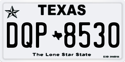 TX license plate DQP8530