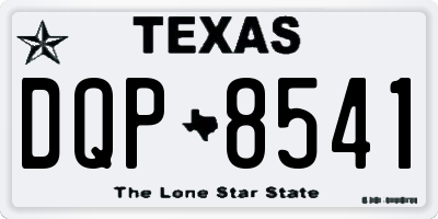TX license plate DQP8541