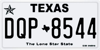 TX license plate DQP8544