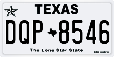 TX license plate DQP8546