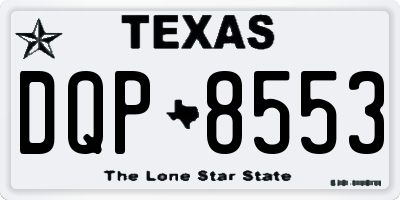 TX license plate DQP8553