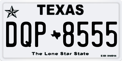 TX license plate DQP8555