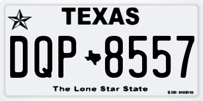 TX license plate DQP8557