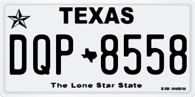 TX license plate DQP8558