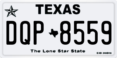 TX license plate DQP8559