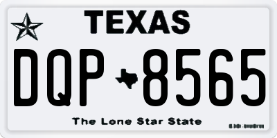 TX license plate DQP8565