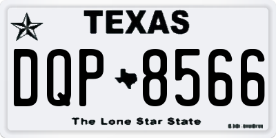 TX license plate DQP8566