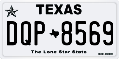 TX license plate DQP8569