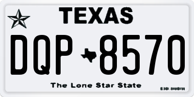 TX license plate DQP8570