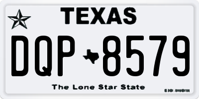 TX license plate DQP8579