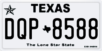 TX license plate DQP8588