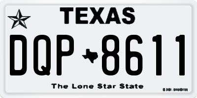 TX license plate DQP8611